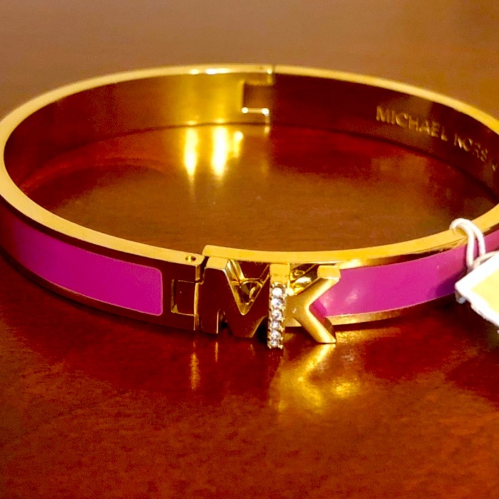 New Michael Kors purple and Gold-Tone Hamilton Bracelet - Picture 8 of 14
